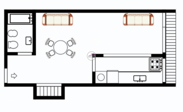 VENDO DEPARTAMENTO 1 AMBIENTE CON BALCON