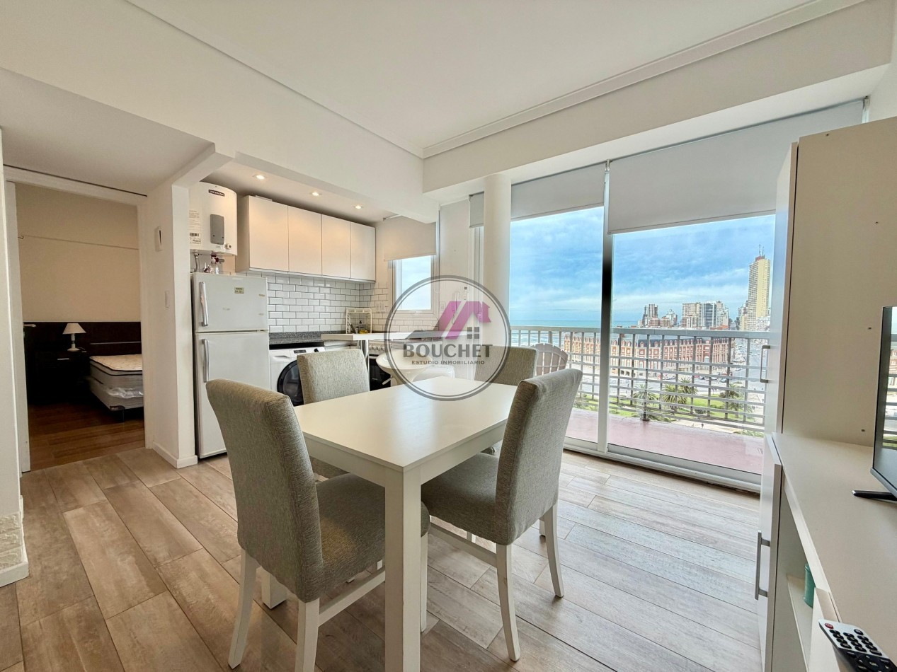 DEPARTAMENTO 2 AMBIENTES CON BALCON TERRAZA Y VISTA AL MAR EN VENTA | PLAZA COLON